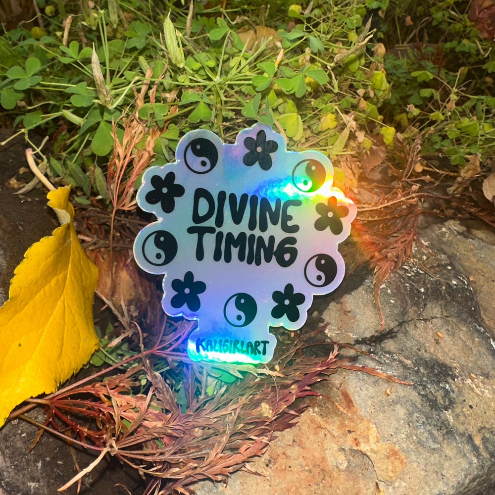 DIVINE TIMING - HOLOGRAPHIC STICKER