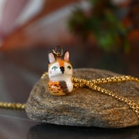 Image 3 of Sitting Red Fox Necklace