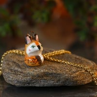 Image 2 of Sitting Red Fox Necklace