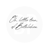 Oh Little town of Bethlehem Printable