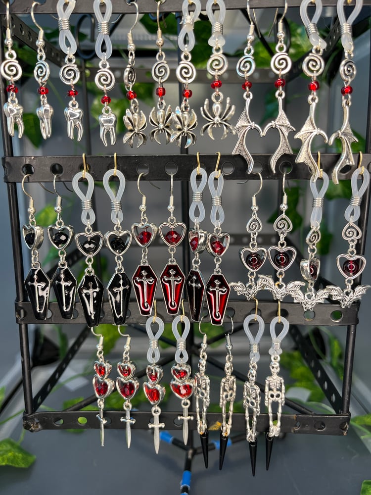 Image of Gothic Earrings / Glasses Charms