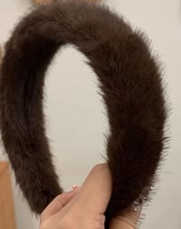 Image 5 of Faux Mink Thick Hairband