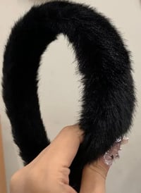 Image 6 of Faux Mink Thick Hairband