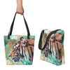 WILD WALKER<BR>ARTbyJEN Tiger Tote<BR> <font color="#c9252c">FREE POSTAGE</font>