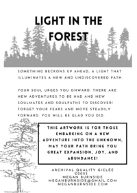 Image 4 of Light in the Forest (PRINT)