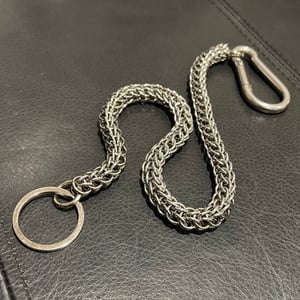 Image of Orcus Chains - 19” Hand Made Persian Weave Wallet / Key Chain