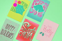 Image 1 of Sleigh Santa Card Set of 10