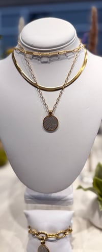 Image 3 of Water Polo Ball Coin Necklace 