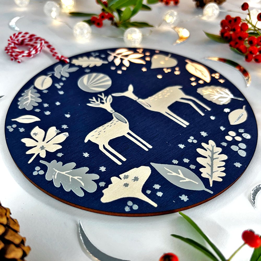 Image of Dazzling Deers & Moon