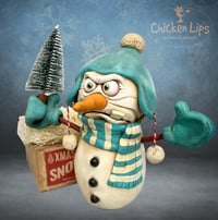 Image 2 of Blue Beanie Snowman