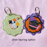 Image 2 of Cat embroidered keychains