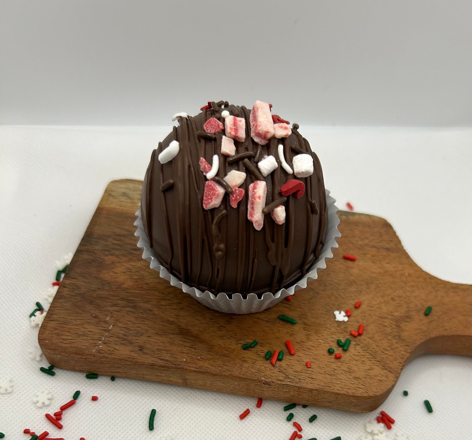 Image of Peppermint Milk Chocolate Cocoa Bomb