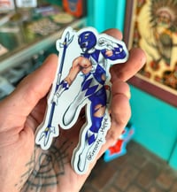 BLUE POWER RANGER STICKER