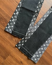 Image 4 of LV MONOGRAM FLARE DENIM