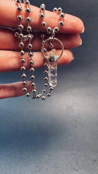Image 5 of Columbian Clear Quartz Ball Chain Necklace