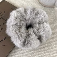 Image 4 of Faux Fur Hair Tie