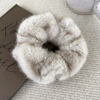 Image 3 of Faux Fur Hair Tie