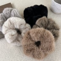 Image 2 of Faux Fur Hair Tie