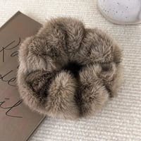 Image 6 of Faux Fur Hair Tie