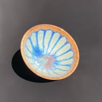 Image 1 of Blue/Amber Dotty - Small Bowl/Ring Dish