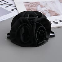 Image 4 of Satin Rose Claw Clip