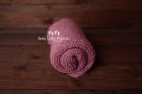 Image 6 of Knitted pillow wrap and bonnet hats pink