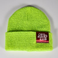 Image 5 of ob1 run club reflective beanie