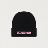 SHOWADDYWADDY FOLD OVER BEANIE HAT (Pale Pink Logo)