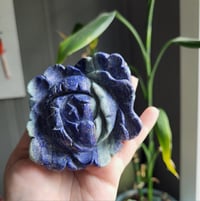 Image 2 of Lapis Flower Carving