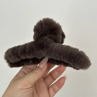 Image 8 of Fuzzy Claw Hair Clip