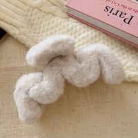 Image 1 of Plush Wavy Claw Clip