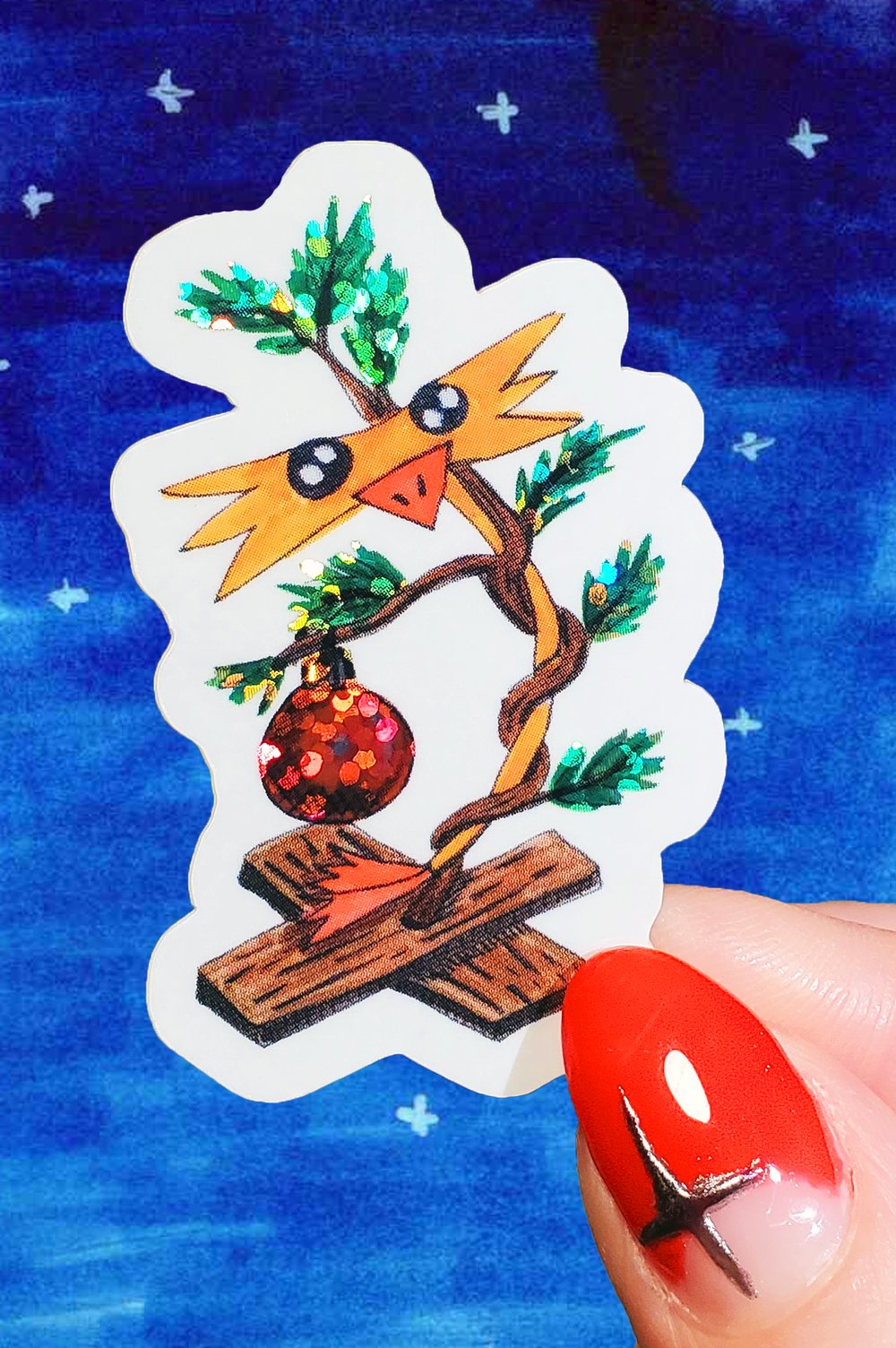 Image of Skinny Daniel (Holiday Version) Sticker
