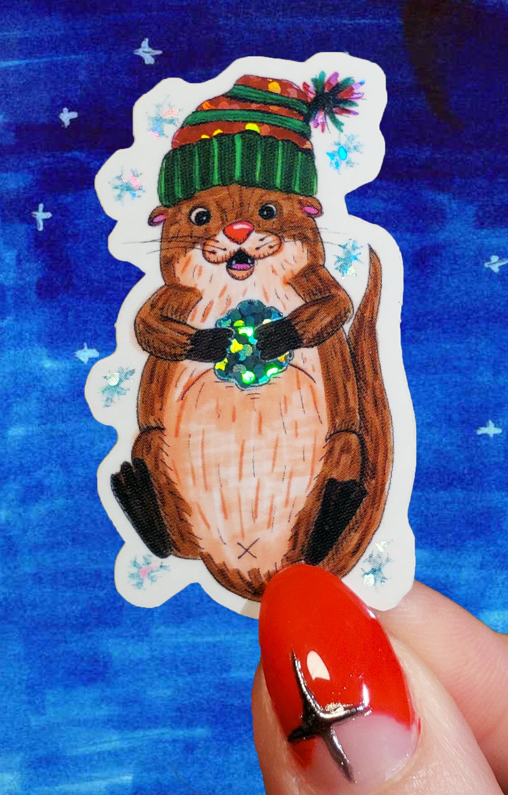 Image of Snow Otter Sticker