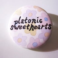 Image 1 of Platonic Sweethearts - button pin