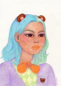 Image 1 of Teddy Bear Femme - archival print