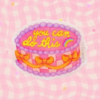 You Can Do This (cake) - vinyl sticker