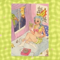 Image 1 of Comfort Queen - Mini print and postcard