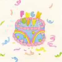 Image 5 of Fuck Off Cake - Mini print and postcard