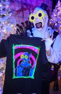 Image 2 of Blacklight clown T-shirt 