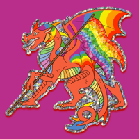 Image of Gay Pride Glitter Sticker