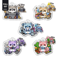 Image 1 of [<b>Full Set</b>]  2.5' Acrylic Keychain Double-Sided Bundle Set
