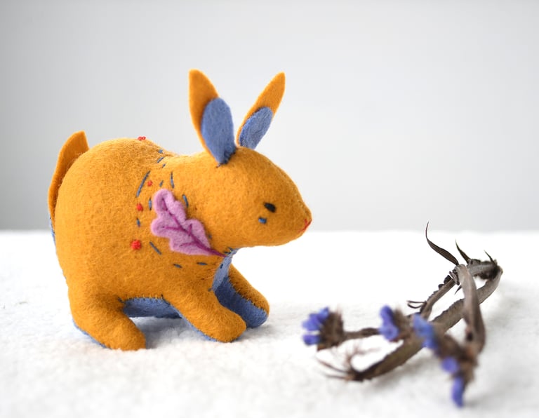 folktale bunny - yellow