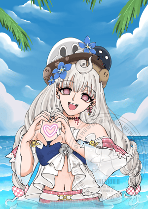 Image of Summer Reimu Print