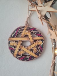 Image 3 of Solstice Star - wooden decoration 