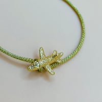 Image 3 of Gold aeroplane rope bracelet 