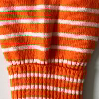 Image 2 of Cagoule enfant laine orange stock neuf années 70