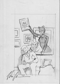 Catwoman #56 Original Prelim Sketch