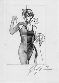 Catwoman #55 Original Prelim Sketch