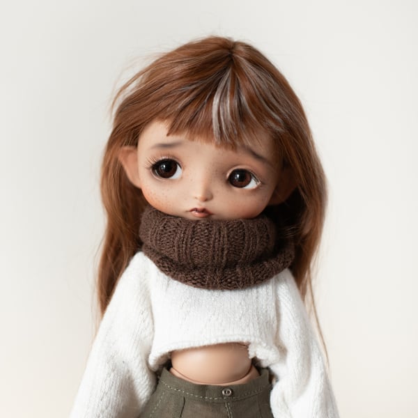 Image of Écharpe marron / Brown scarf