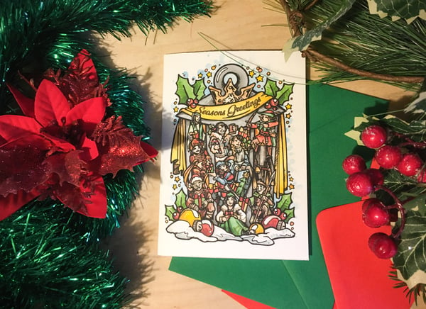 Image of Festive Lanterns - Empire Christmas Card 2024